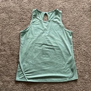 Girls Teal Athleta Girl Tank-top